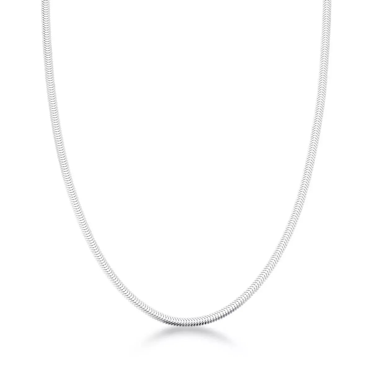 Thin Men's Scale Chain in 925 Silver