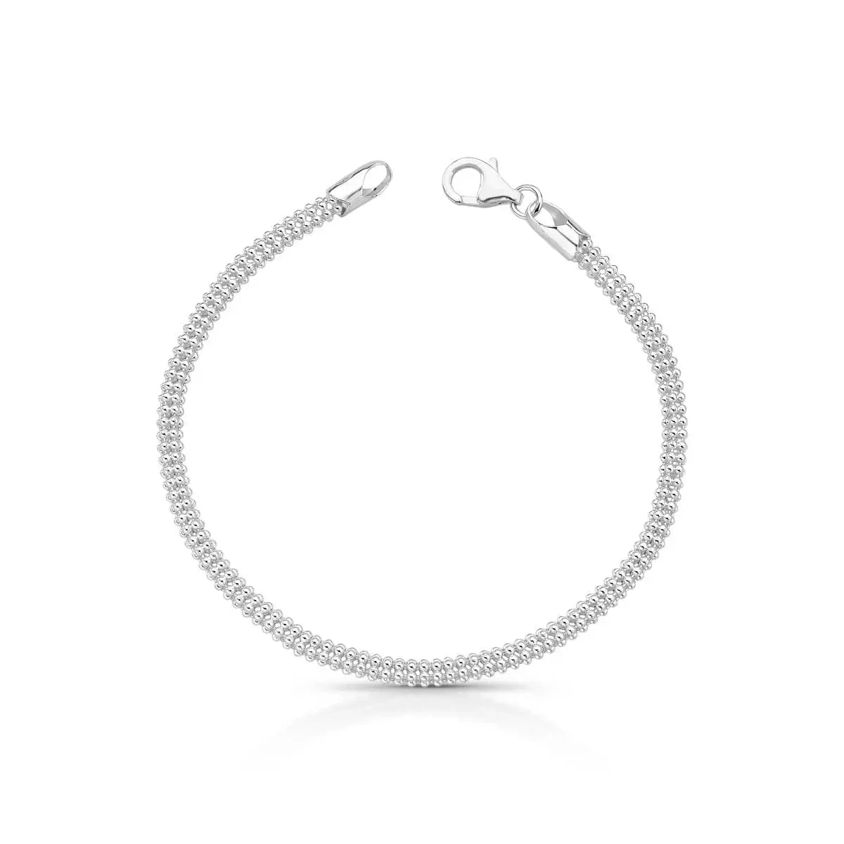 Fizzy Round Men's Bracelet in 925 Silver