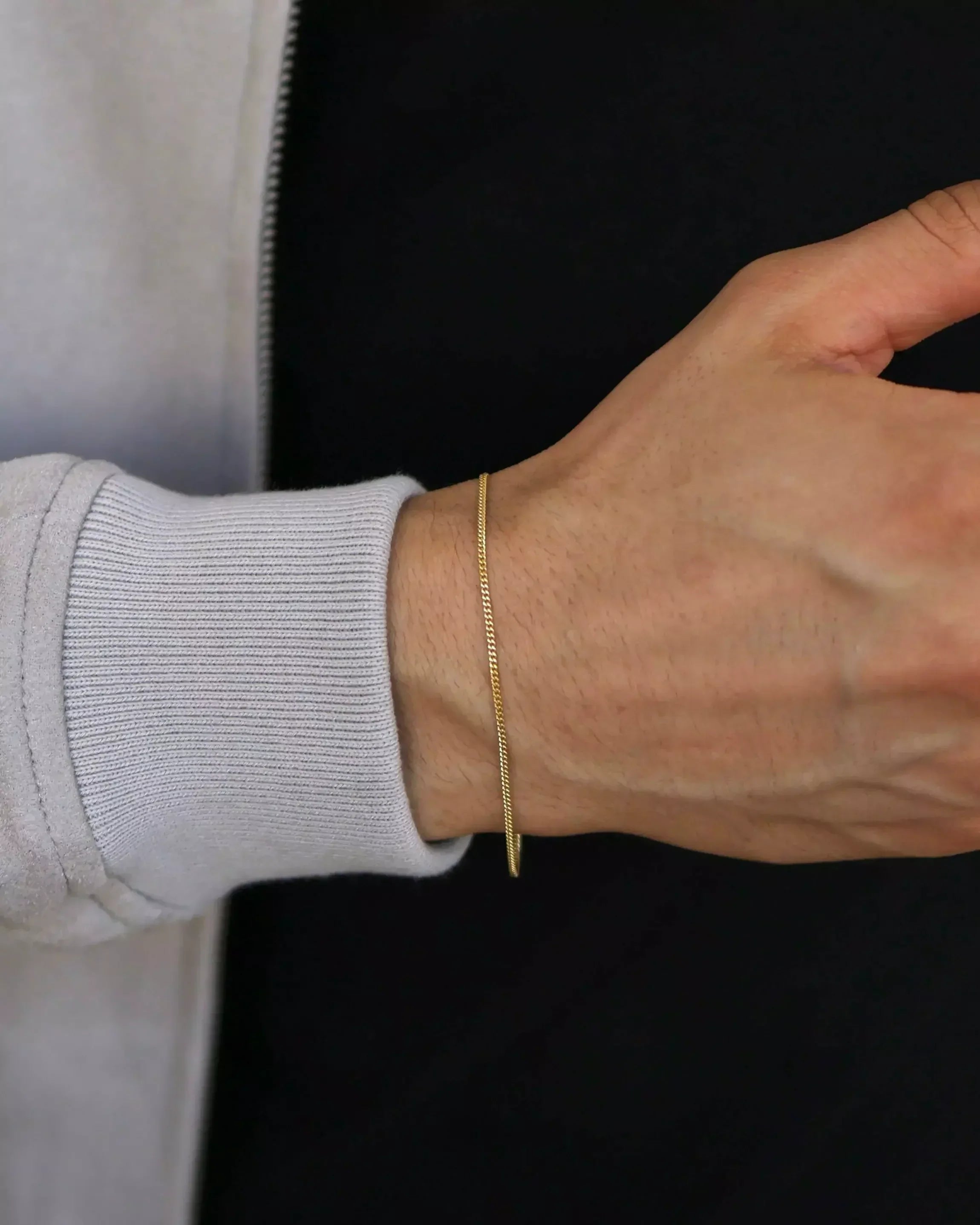 Fine Grumet Bracelet in 925 Sterling Silver – 18k Gold Plated