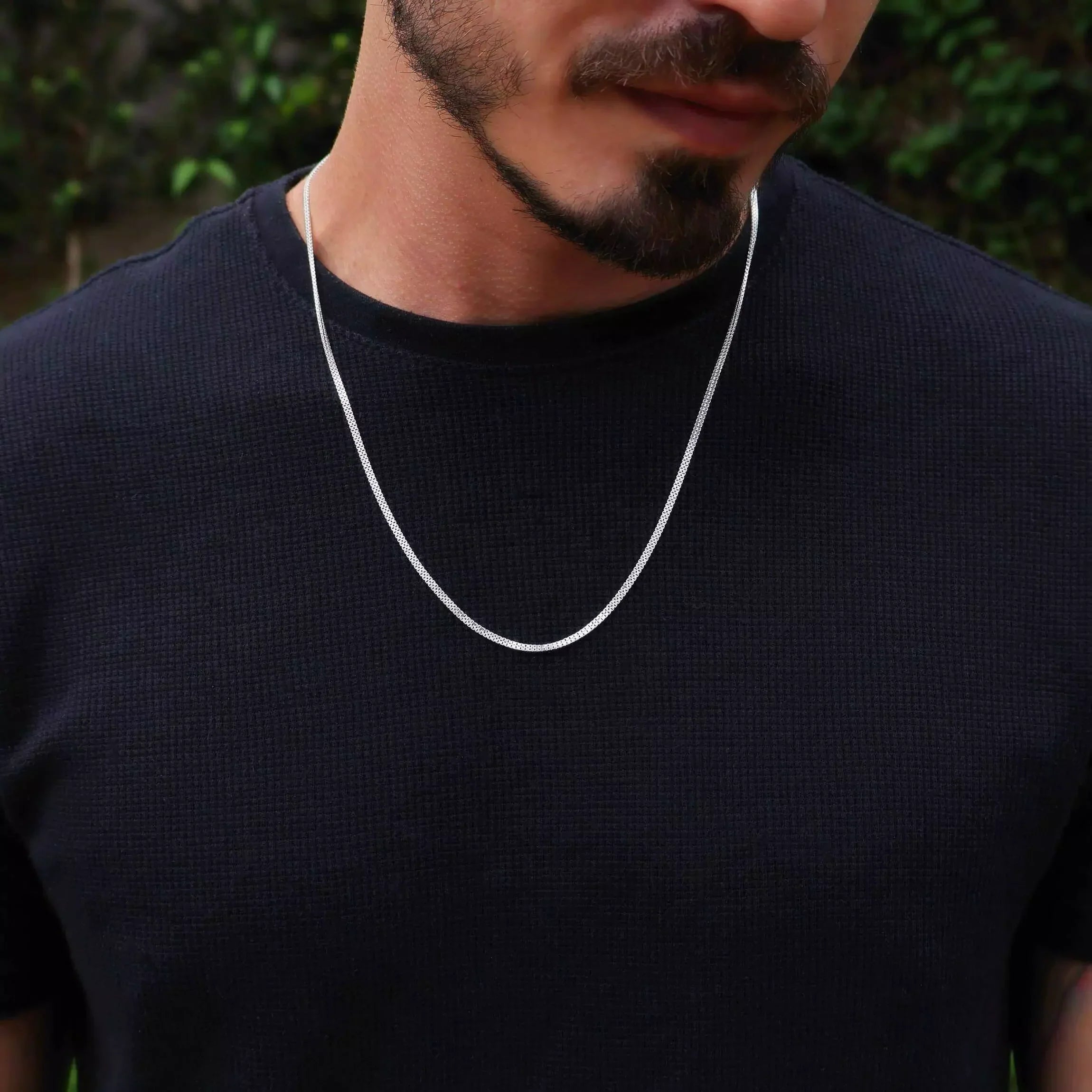 Men's Double Venetian Chain in 925 Silver