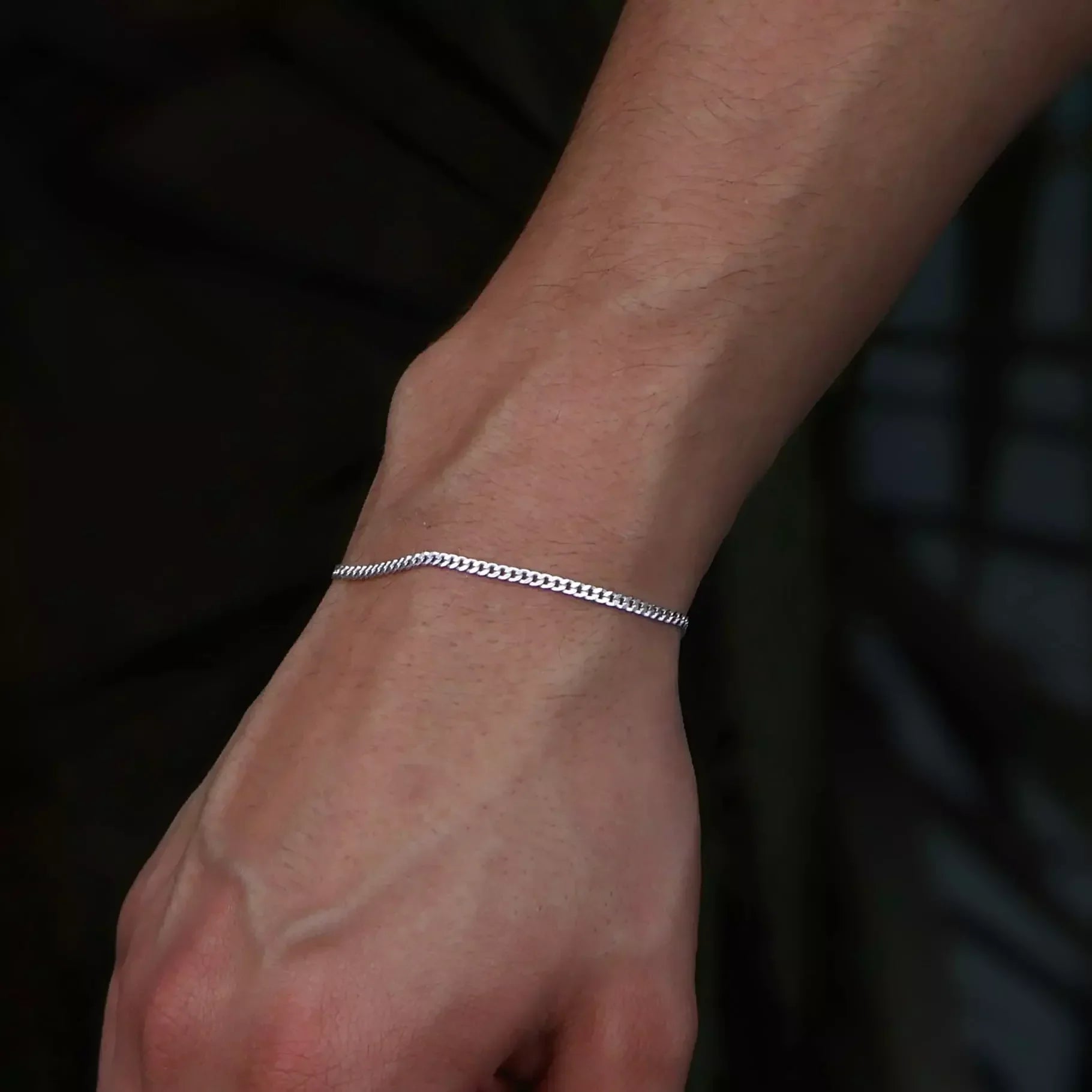 Men's 2 mm Grumet Bracelet in 925 Silver