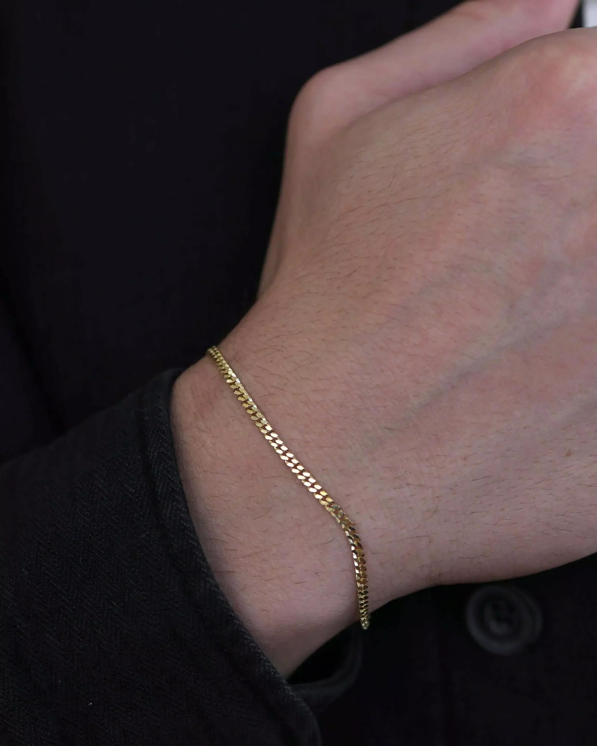 2mm Grumet Bracelet in 925 Sterling Silver – 18k Gold Plated