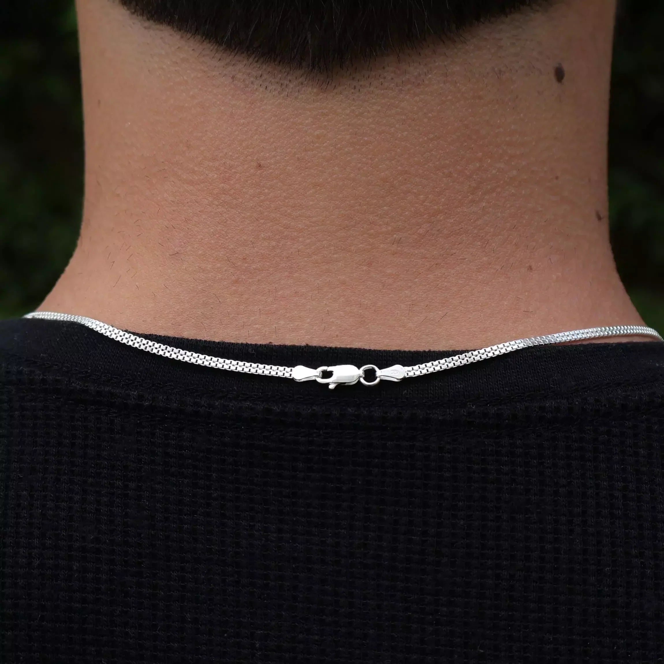 Men's Double Venetian Chain in 925 Silver