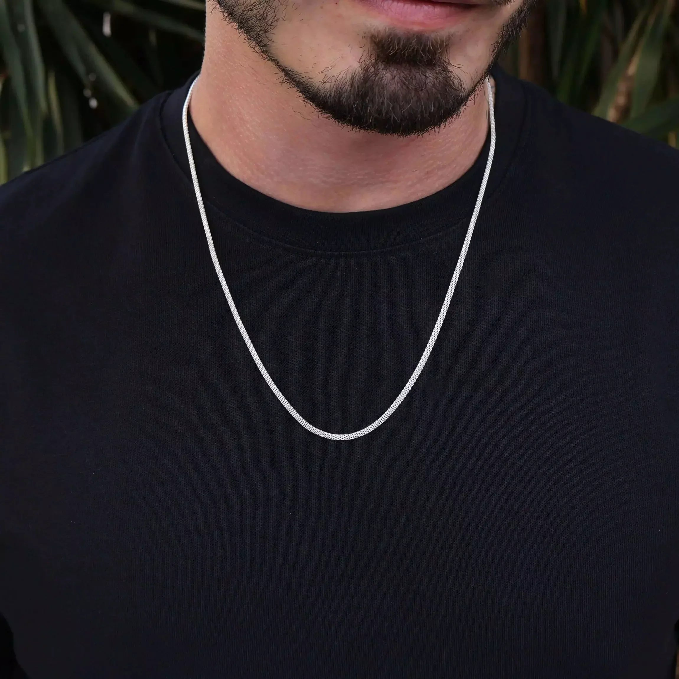 Fizzy Flat Men's Chain in 925 Silver