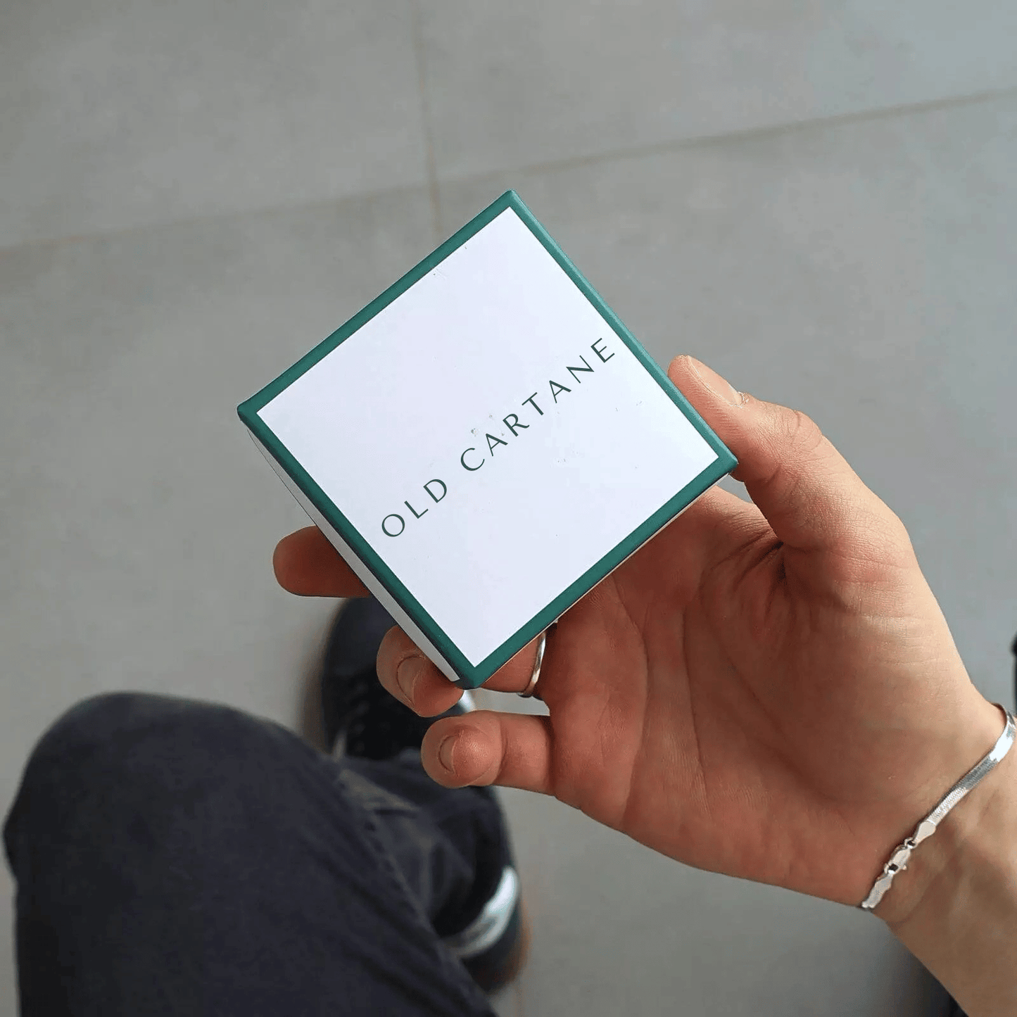 Men's Square Silver Bracelet