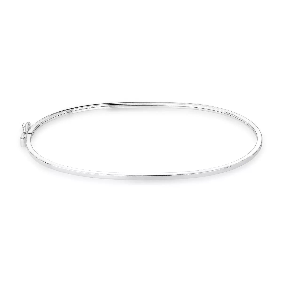 Men's Thin Square Silver Bracelet