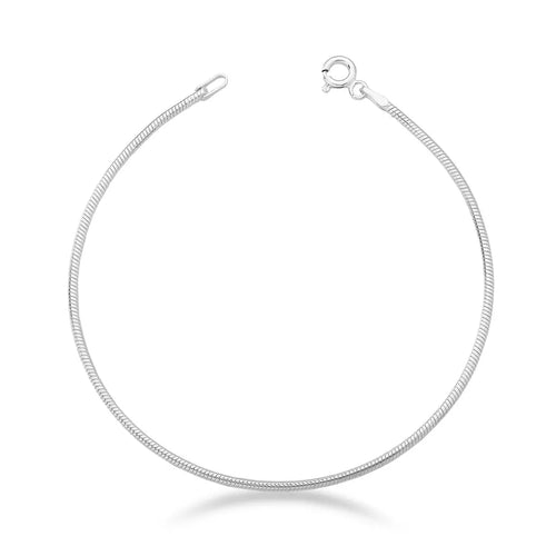 Men's Thin Rope Bracelet in 925 Silver