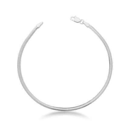 Men's Thin Scale Bracelet in 925 Silver