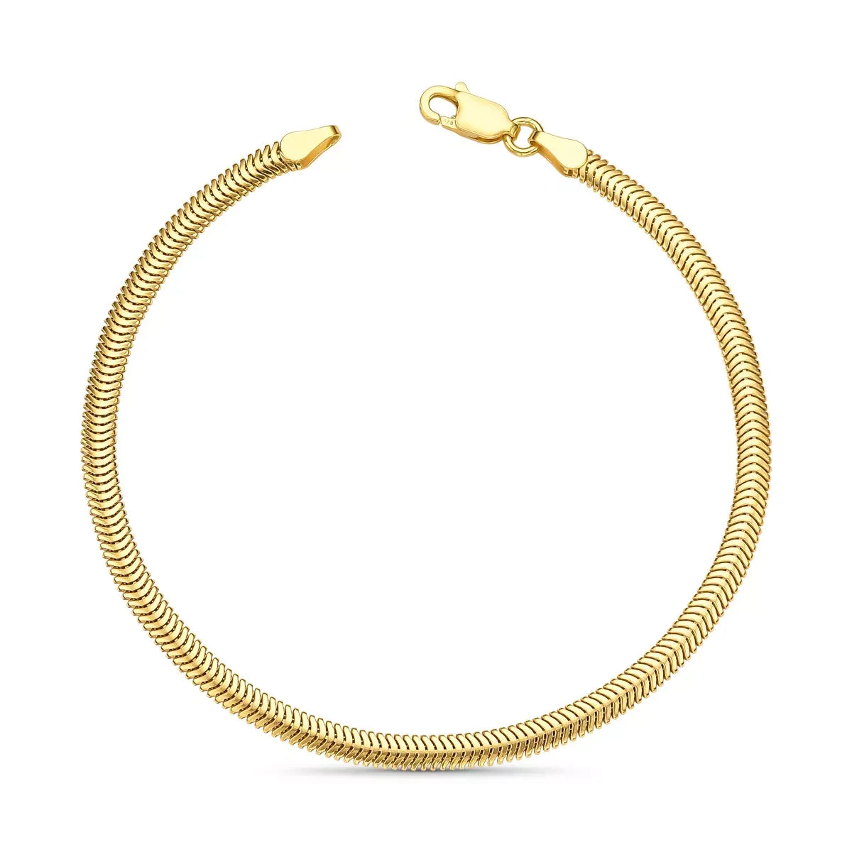 Scale Bracelet in 925 Sterling Silver – 18k Gold Plated