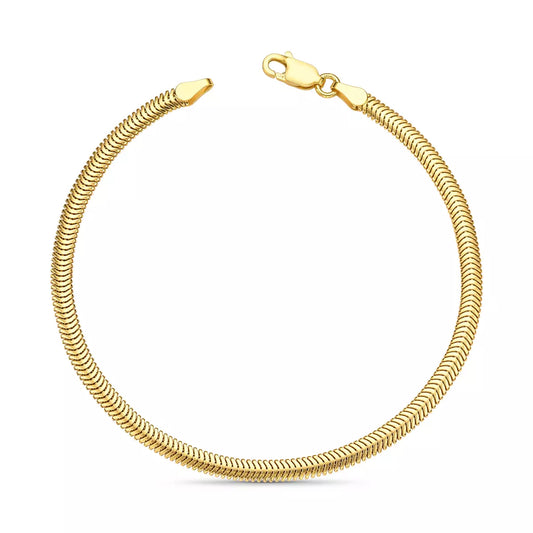 Scale Bracelet in 925 Sterling Silver – 18k Gold Plated