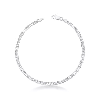 Double Link Grumet Bracelet 3 mm 925 Silver