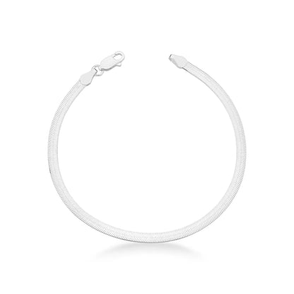 Men's Laminated Bracelet in 925 Silver