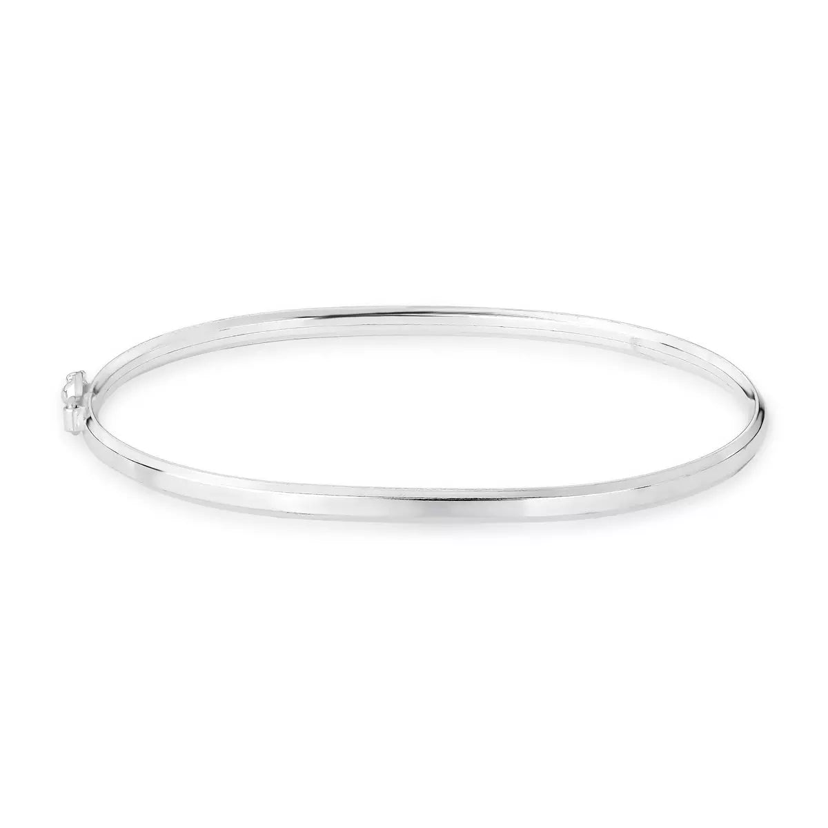 Men's Square 2D Silver Bracelet