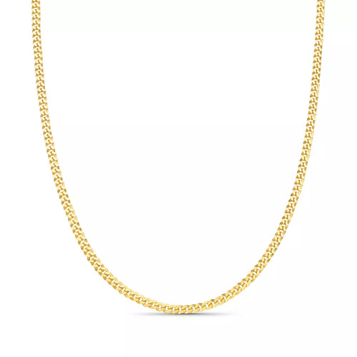 2mm 925 Sterling Silver Grumet Chain – 18k Gold Plated