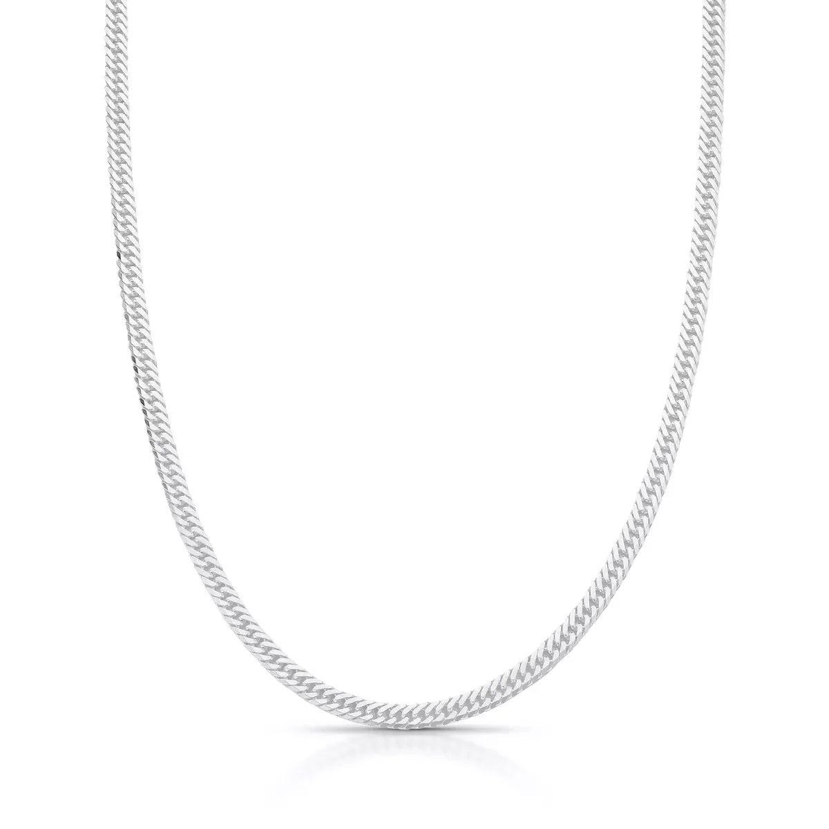 Double Link Grumet Chain 3mm in 925 Silver