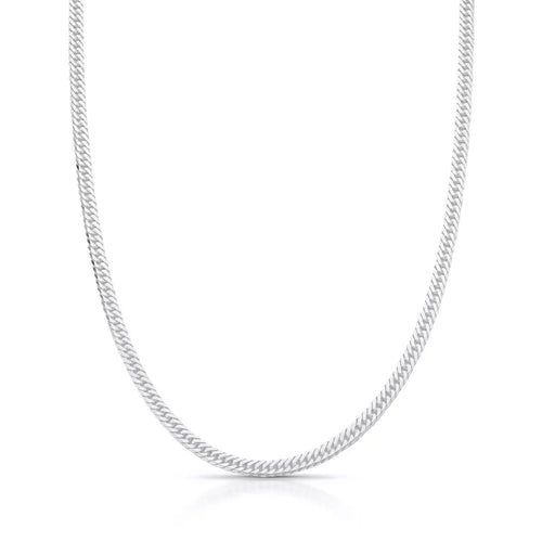 Double Link Grumet Chain 3mm in 925 Silver