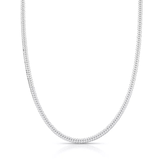 Double Link Grumet Chain 3mm in 925 Silver