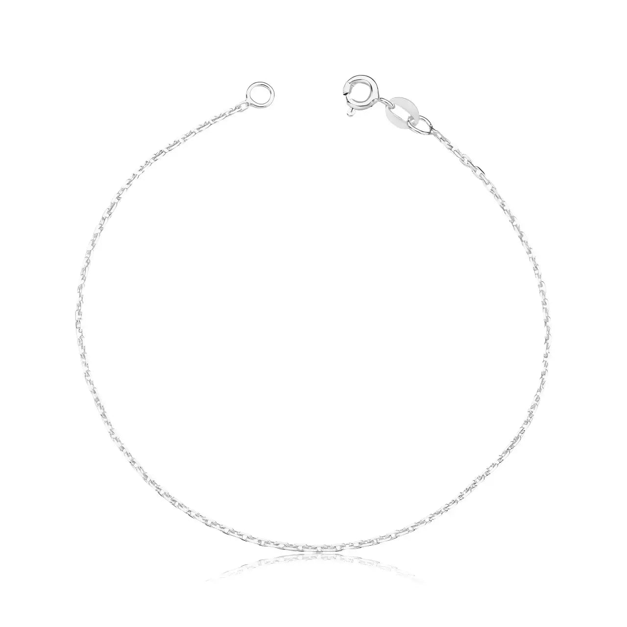 Men's Short Link Silver Bracelet