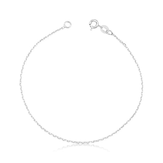 Men's Short Link Silver Bracelet