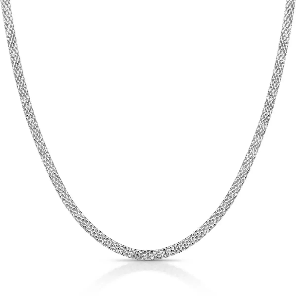 Fizzy Flat Men's Chain in 925 Silver