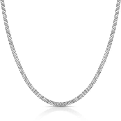 Fizzy Flat Men's Chain in 925 Silver