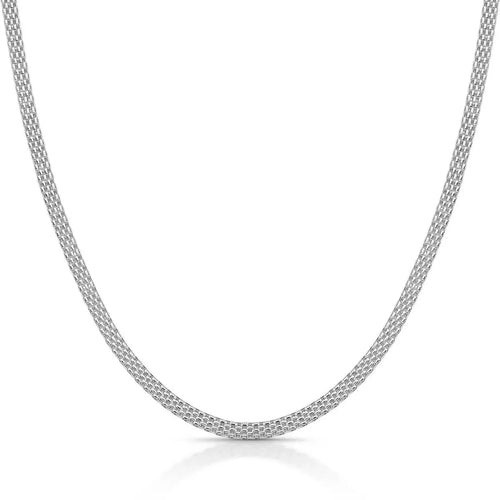Fizzy Flat Men's Chain in 925 Silver