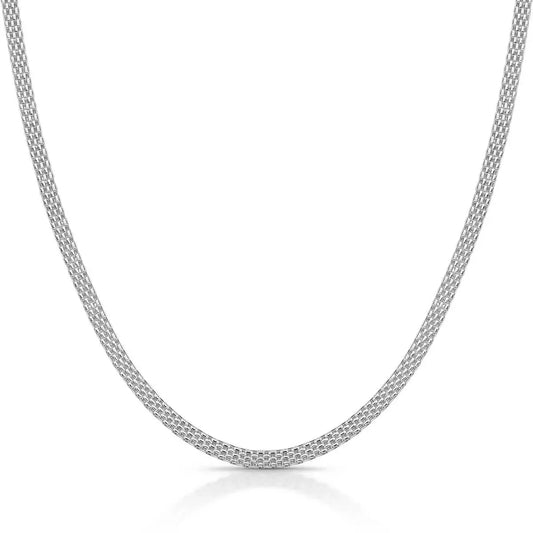 Fizzy Flat Men's Chain in 925 Silver