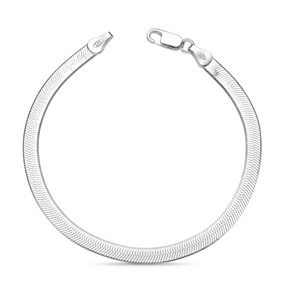 Men's XL Laminated Bracelet in 925 Silver