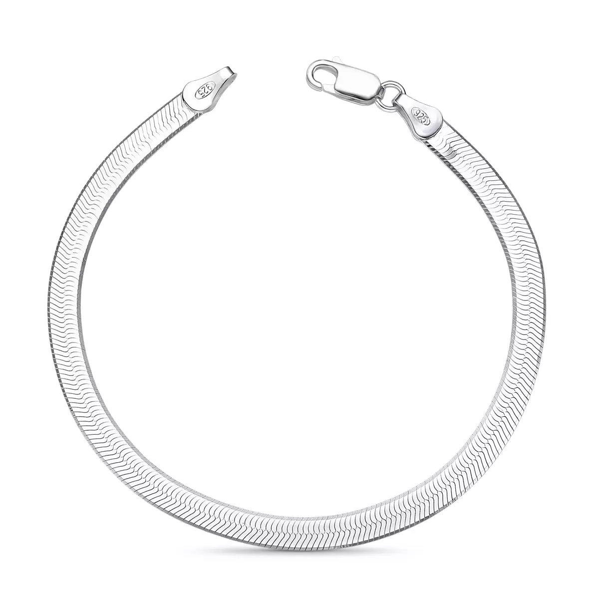 Men's XL Laminated Bracelet in 925 Silver