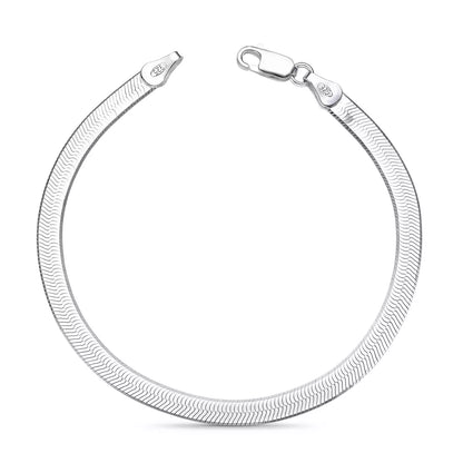 Men's XL Laminated Bracelet in 925 Silver