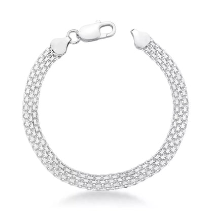 Men's XL Treadmill Bracelet in 925 Silver