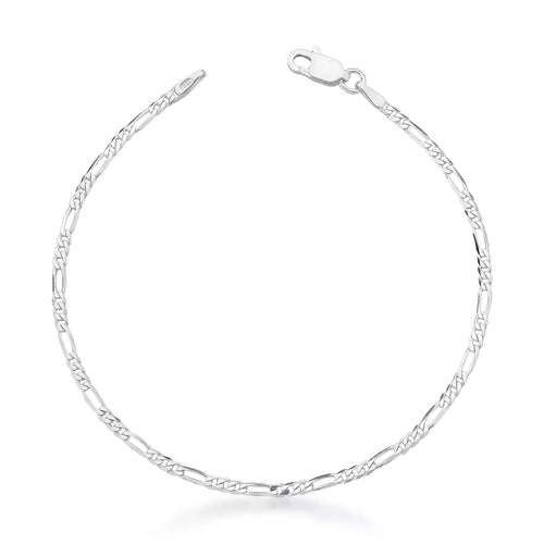 Men's Fígaro 2 mm Bracelet in 925 Silver