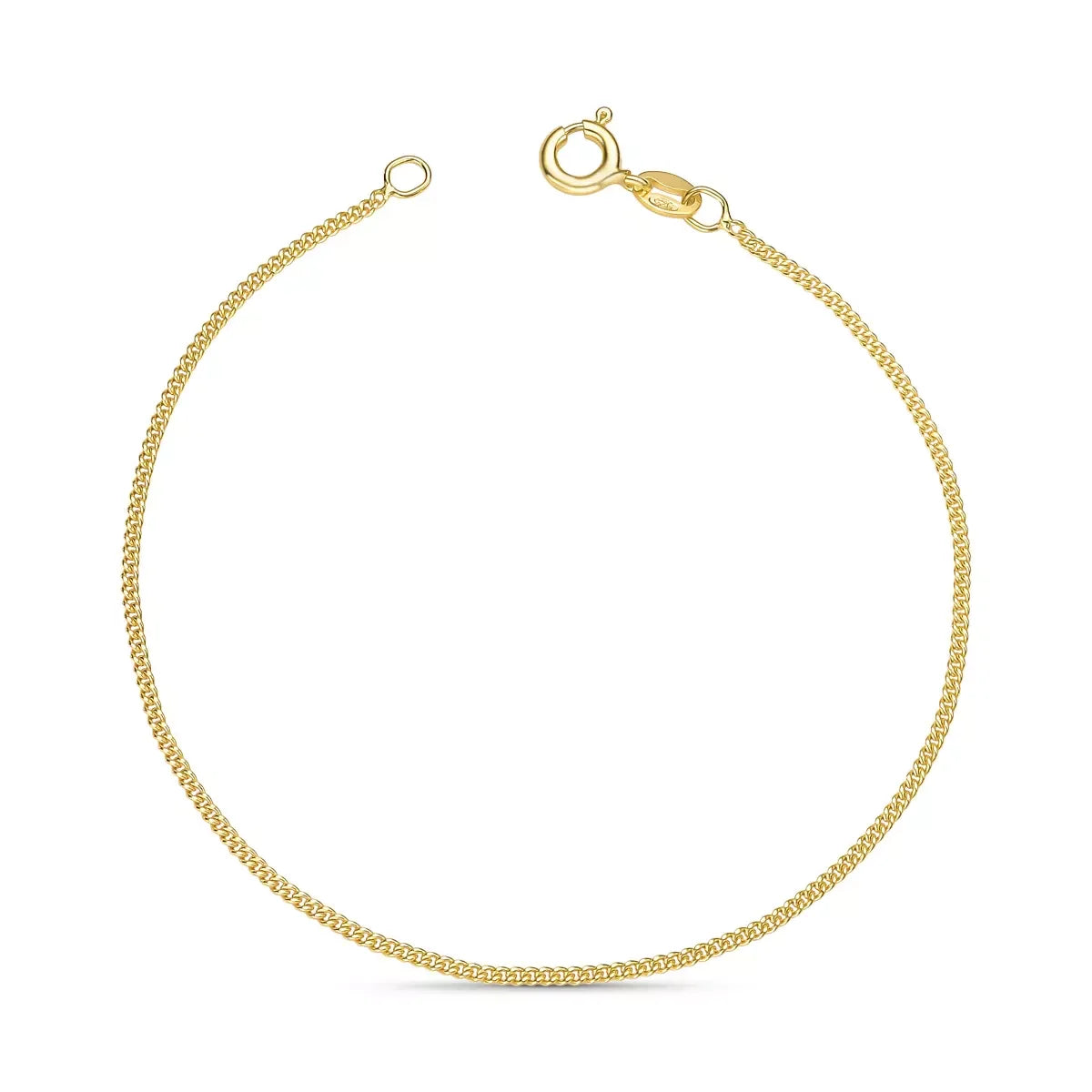Fine Grumet Bracelet in 925 Sterling Silver – 18k Gold Plated