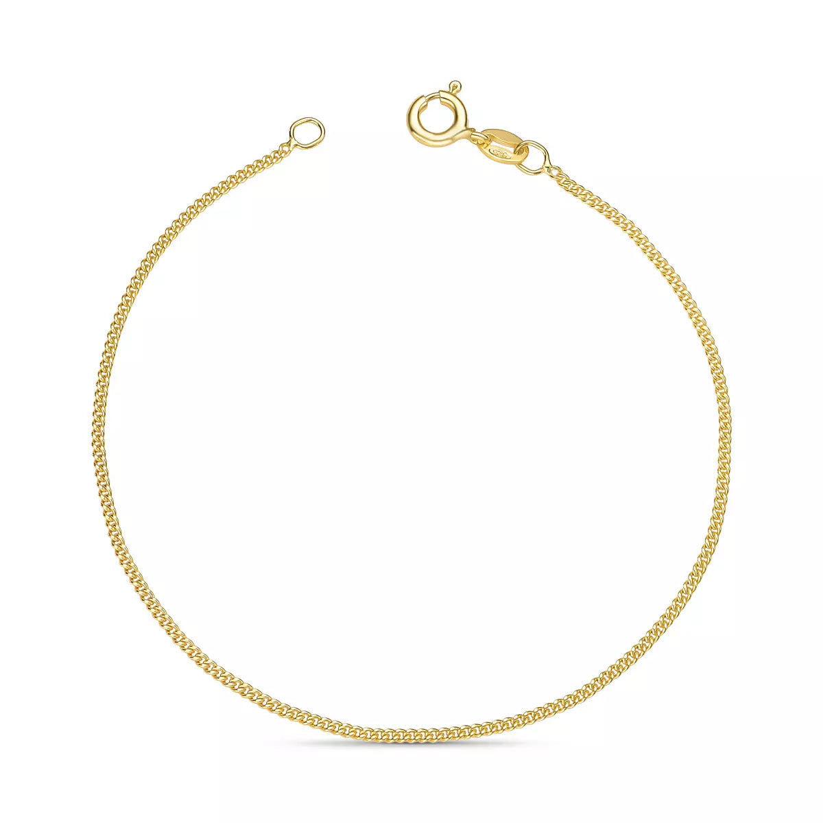 Fine Grumet Bracelet in 925 Sterling Silver – 18k Gold Plated