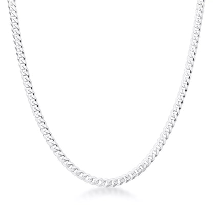 Men's 4 mm Grumet Chain in 925 Silver