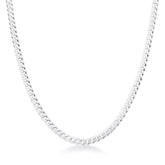 Men's 4 mm Grumet Chain in 925 Silver