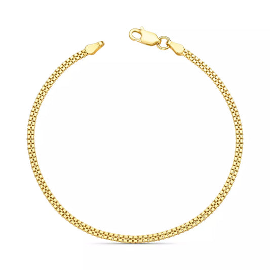 Double Venetian Bracelet in 925 Sterling Silver – 18k Gold Plated