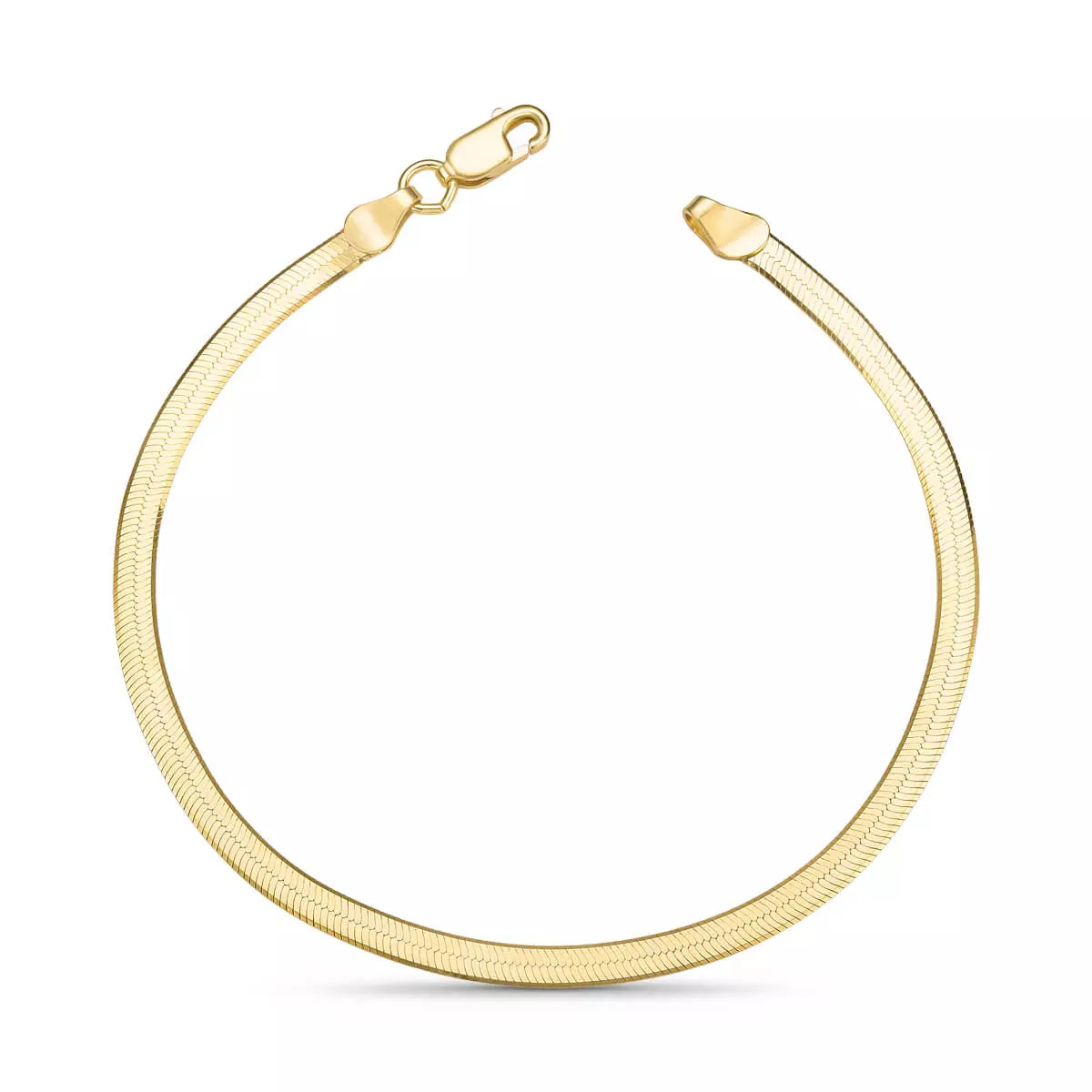 Laminated Bracelet in 925 Sterling Silver – 18k Gold Plated