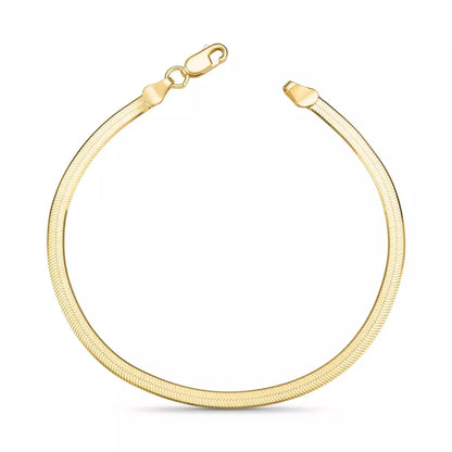Laminated Bracelet in 925 Sterling Silver – 18k Gold Plated