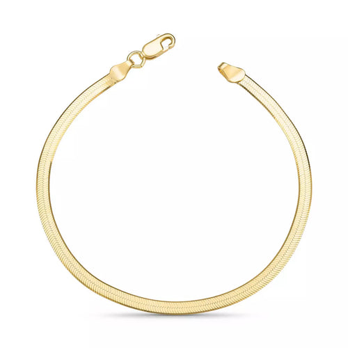 Laminated Bracelet in 925 Sterling Silver – 18k Gold Plated