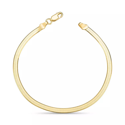 Laminated Bracelet in 925 Sterling Silver – 18k Gold Plated