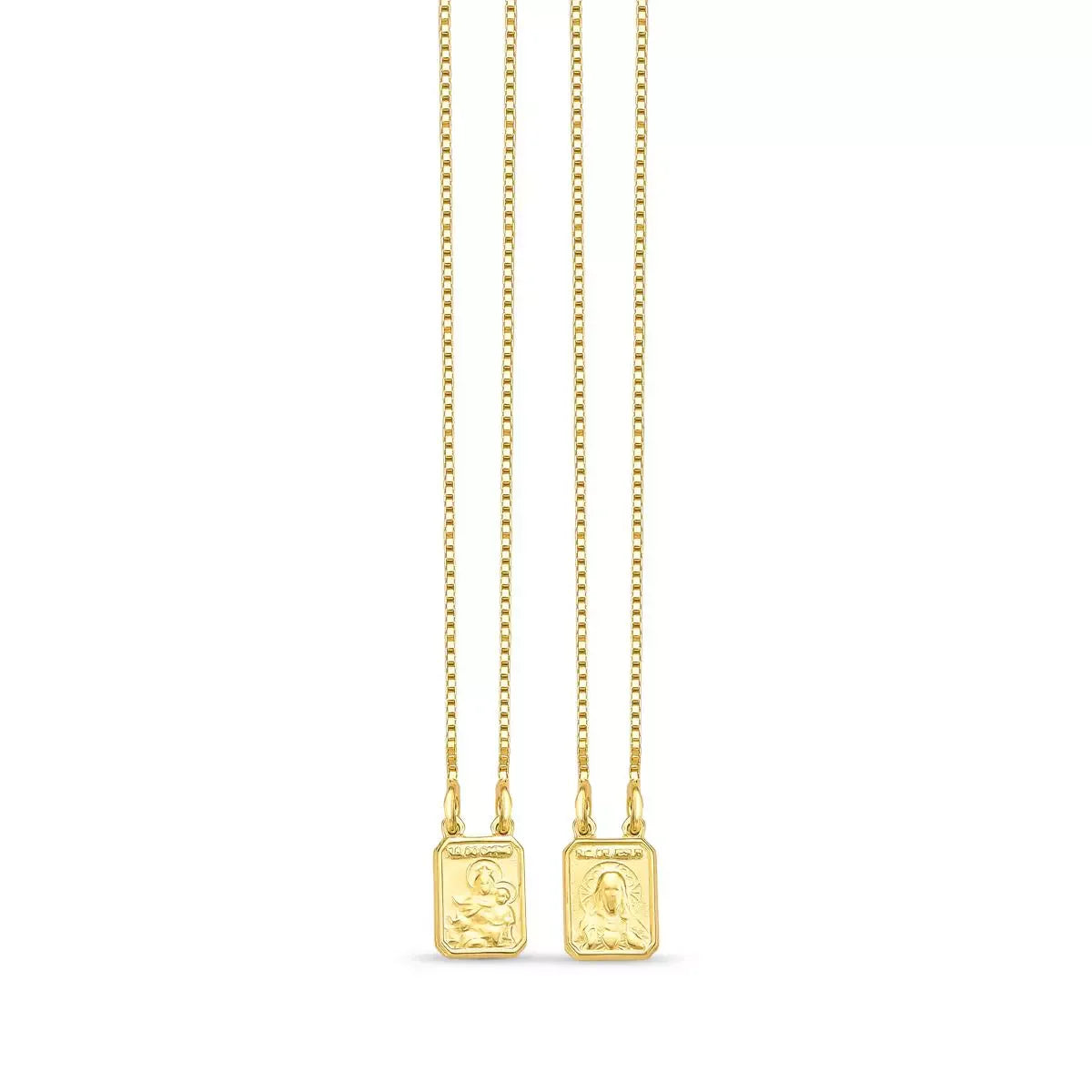 Scapular Necklace in 925 Sterling Silver – 18k Gold Plated
