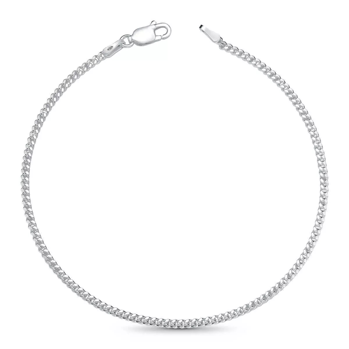 Cuban Grumet bracelet 2 mm in 925 silver