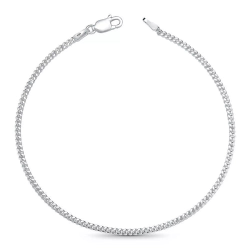 Cuban Grumet bracelet 2 mm in 925 silver