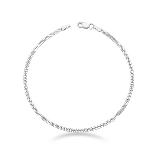 Men's Double Link Grumet Bracelet in Silver