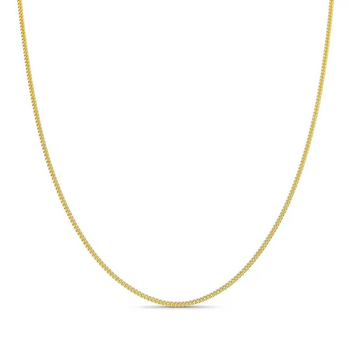 Fine Grumet Chain in 925 Sterling Silver – 18k Gold Plated