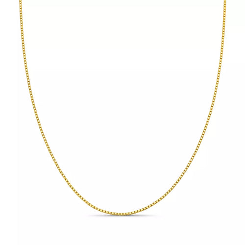 Men’s 925 Sterling Silver Venetian Chain – 18k Gold Plated