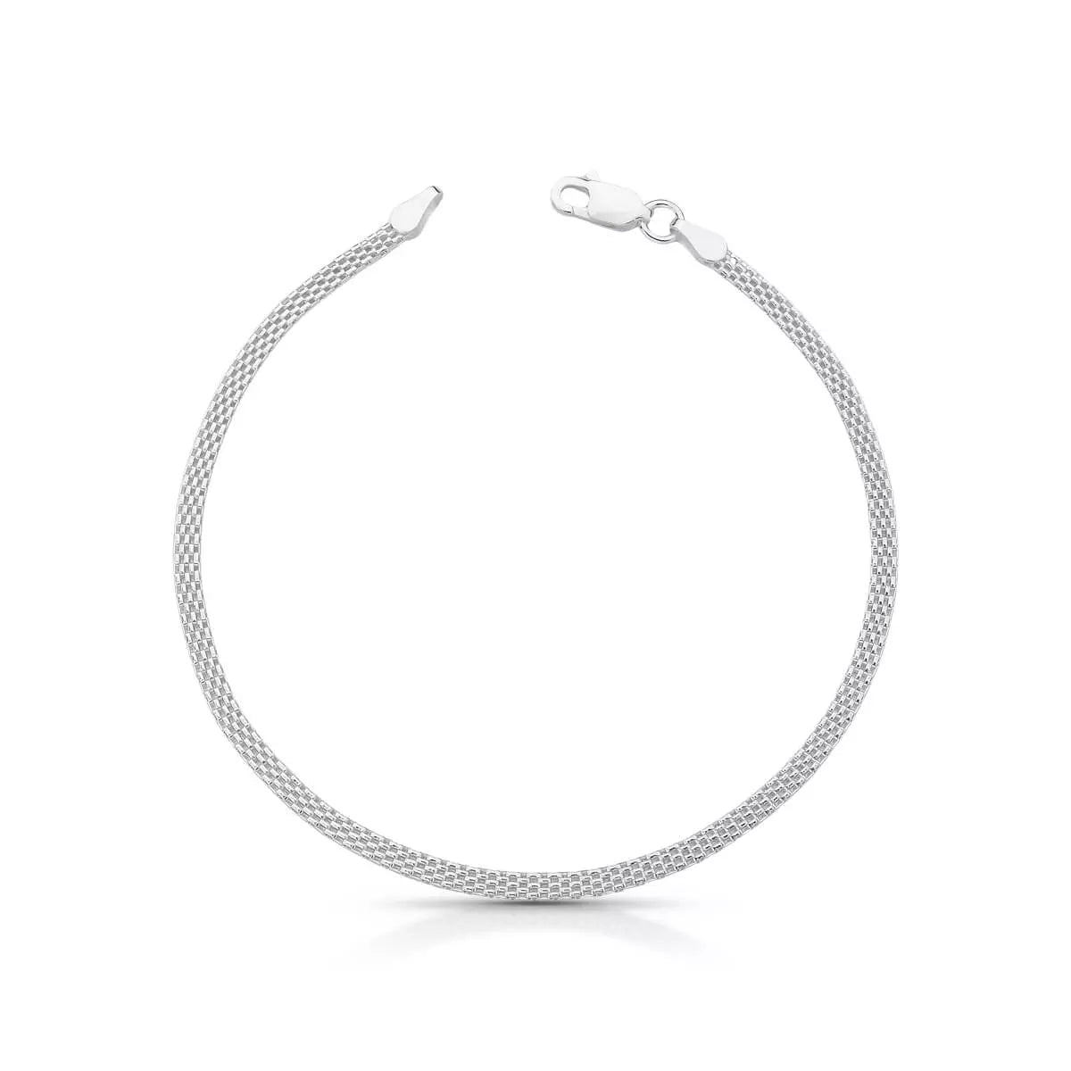 Fizzy Flat Men's Bracelet in 925 Silver