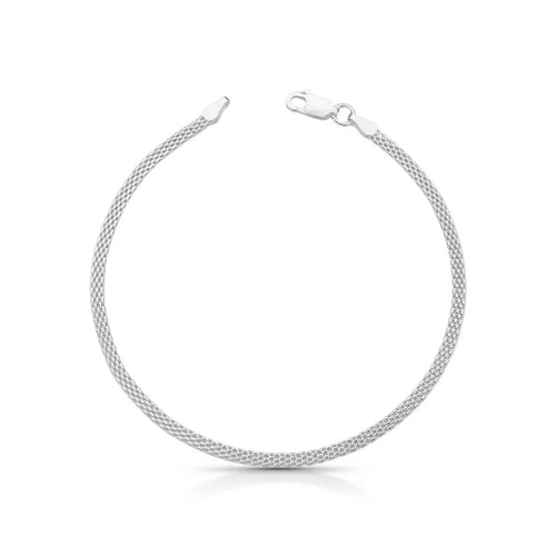 Fizzy Flat Men's Bracelet in 925 Silver