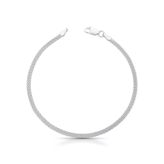 Fizzy Flat Men's Bracelet in 925 Silver